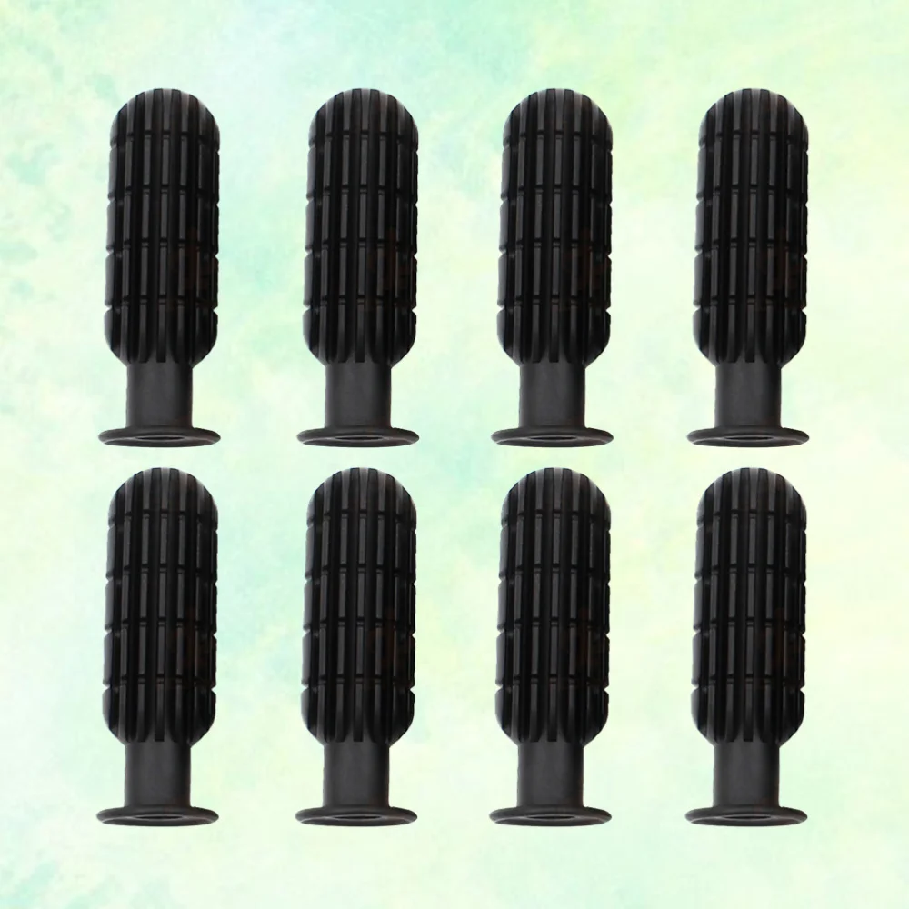 

8pcs Fossball Handle Soccer Table Football Grip Part Replacements (Black)