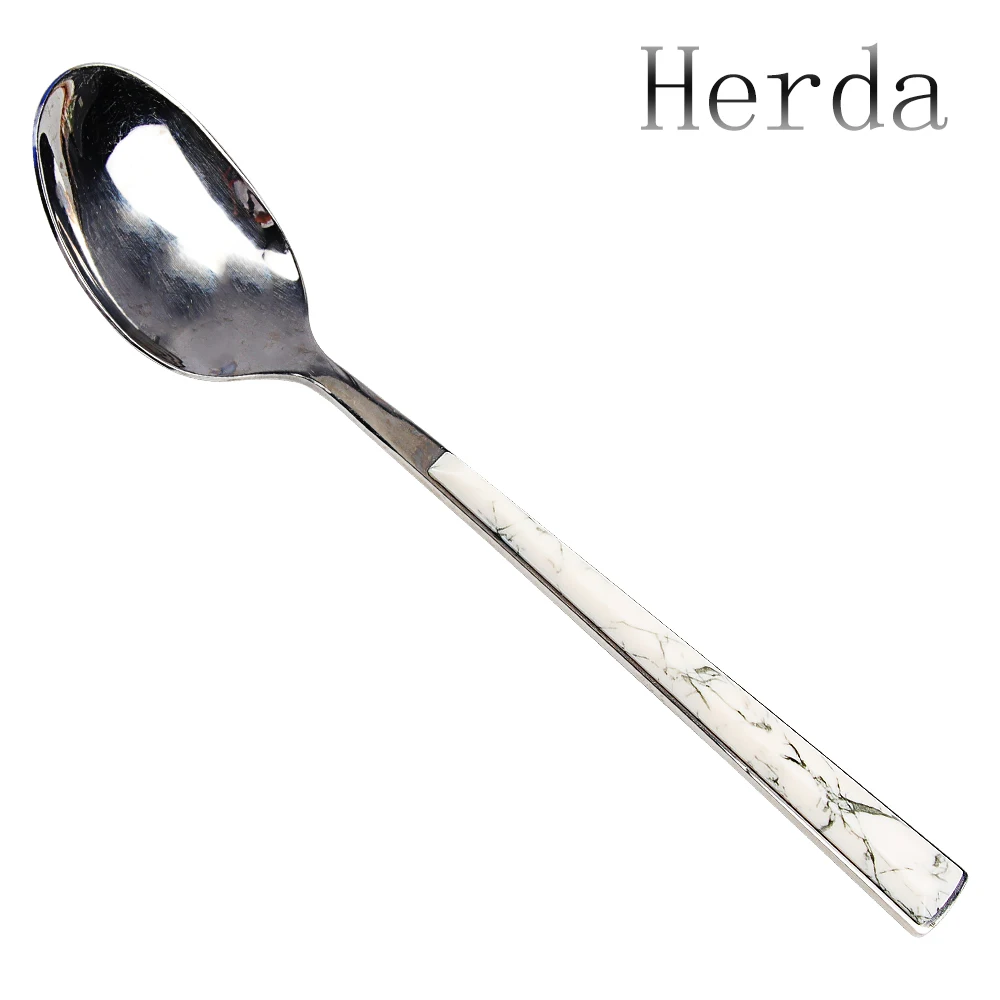 

Herda Asian Japanese Chinese Tableware Stainless Steel Soup Spoon Deepen Thicken Large Capacity Small Spoon Creative Dinnerware