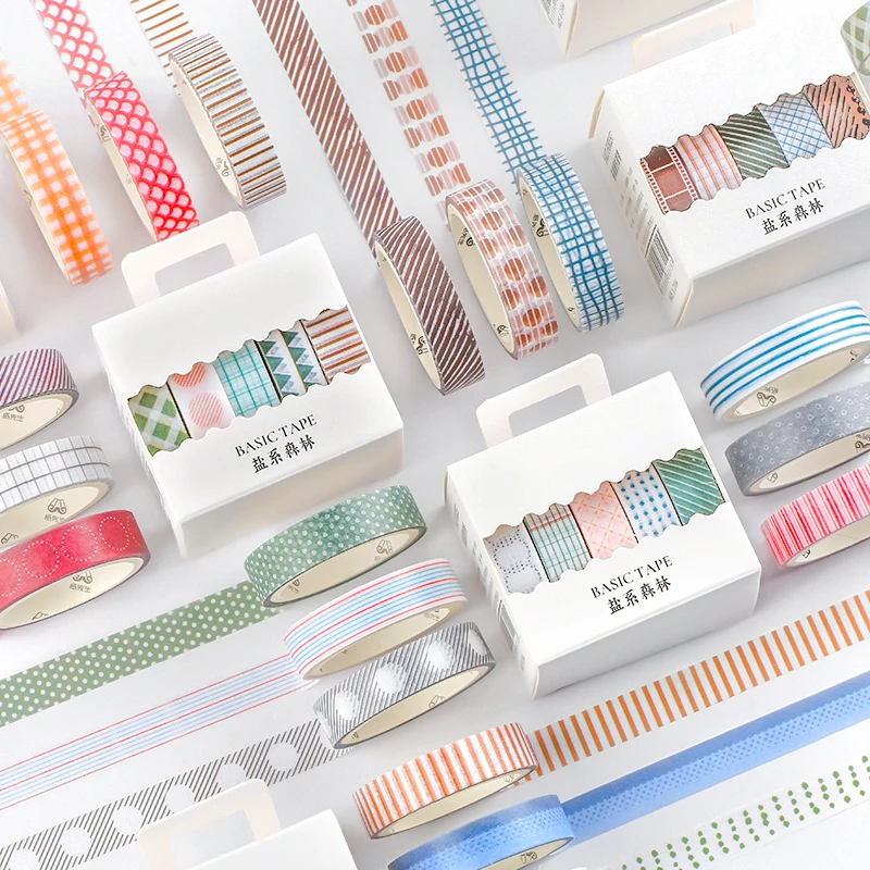 5 шт./компл. печать набор декоративного скотча Васи рукоделие изоляционная лента