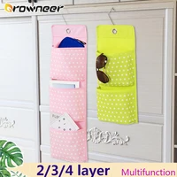 234 layer dot pattern hanging container bag foldable washable stain resistant organizer sock toy underwear key sorting storage