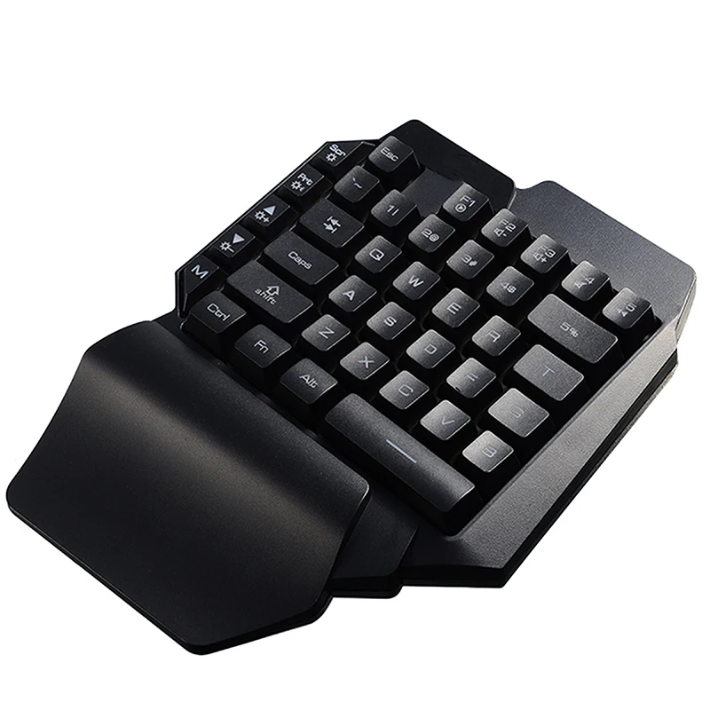 Большая игровая клавиатура MAYITR K15 с поддоном для одной руки встроенная поддержка