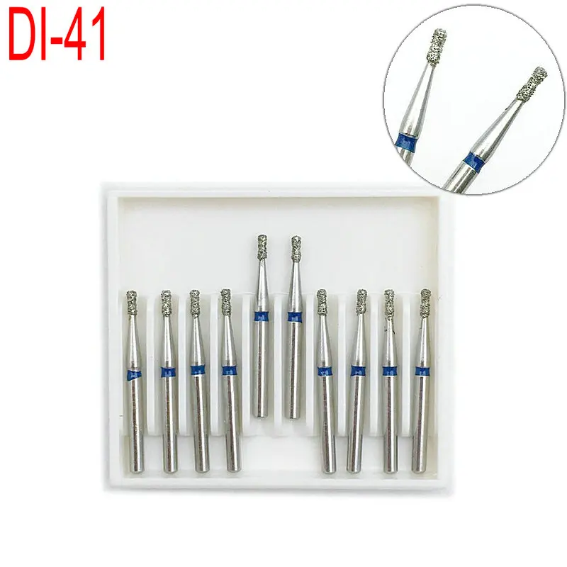 10 шт./комплект зубные алмазные боры двойные инвертированные конусные острые