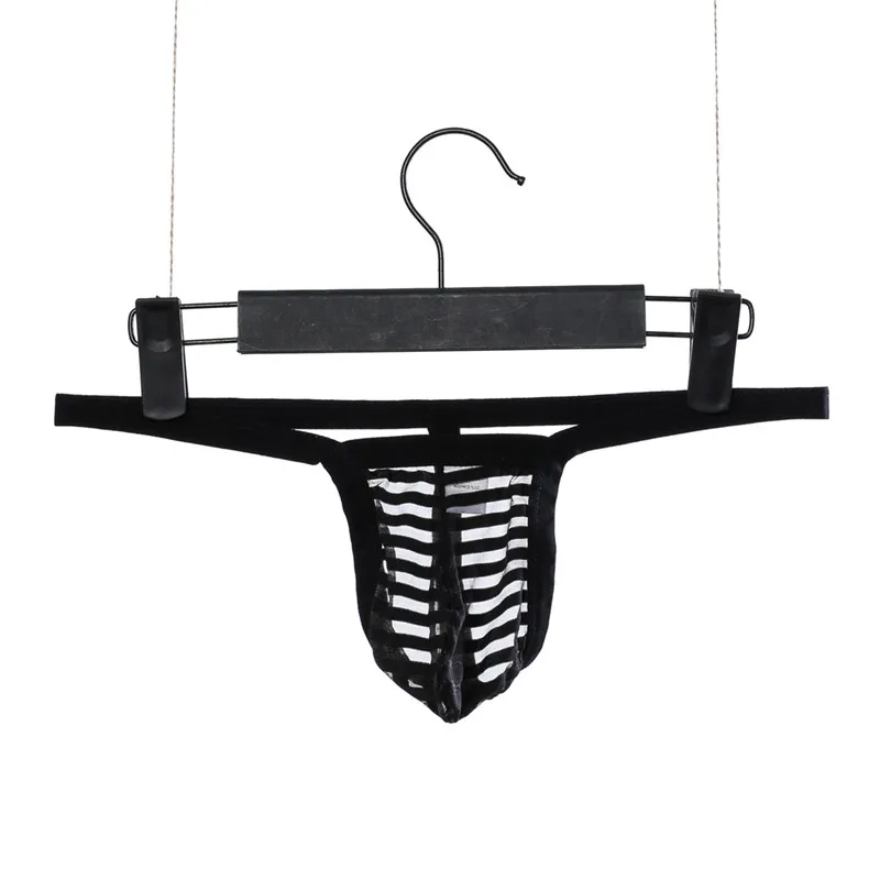 Мягкие пикантные мужские стринги нижнее белье прозрачные гей бандаж Т-образные