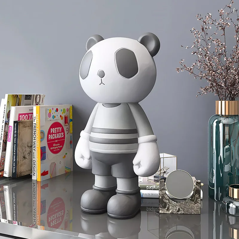 

Creative Panda living room decor TV cabinet room layout nordic Luxury furnishings Gifts for housewarming decorations for home