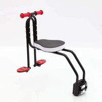 2021 mountain bike bicycle front seats mat children baby bicycle safety chair seat with armrest bar pedal cycling acccessories