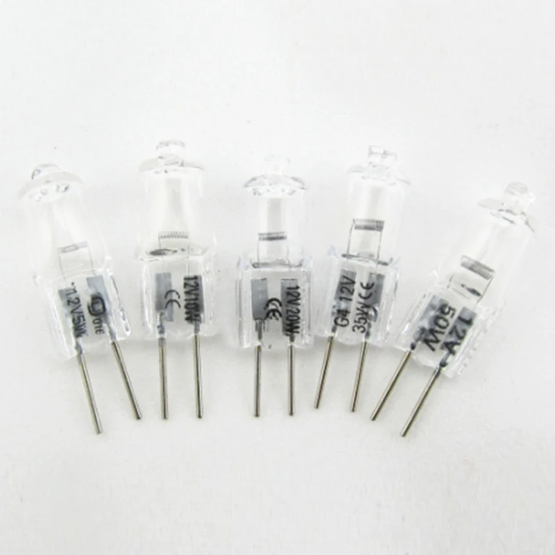 1x5 W 10W 20W 35W 50W галогенная G4 прозрачная капсула энергосберегающая лампа лампы для
