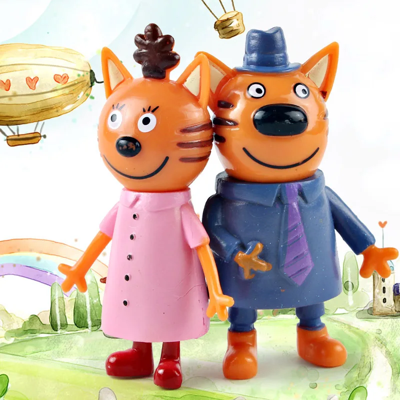 Экшн-фигурки из мультфильма Три котята 5 шт./лот | Игрушки и хобби