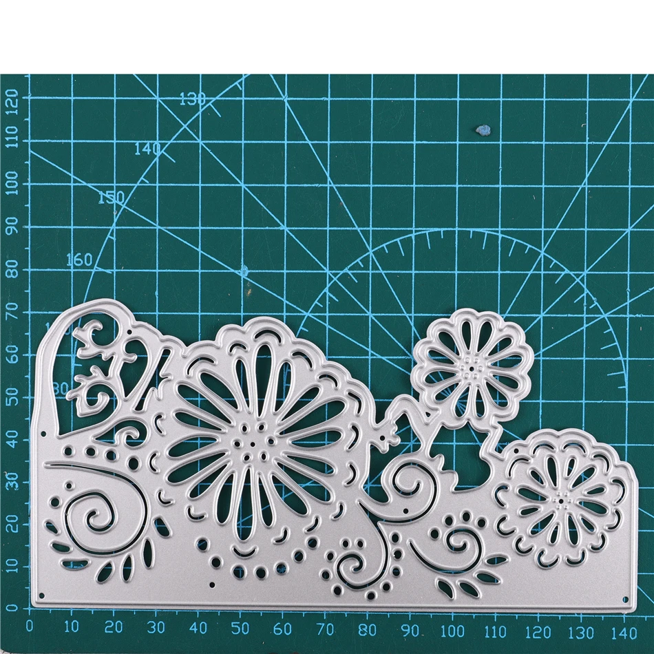 YaMinSanNiO Flower Background Metal Cutting Dies Stencil for Scrapbooking Paper Photo Cards Embossing Die Cuts New 2020 | Дом и сад