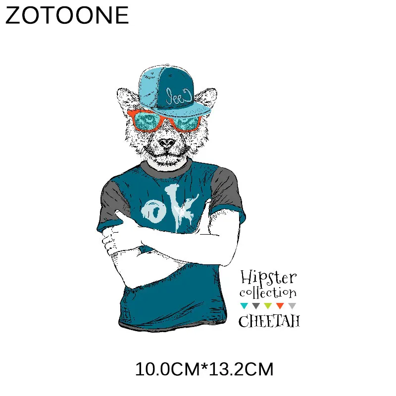 ZT1816 ZOTOONE рождественские наклейки с изображением оленя и утюгом, термопереводные наклейки для глажки одежды DIY, футболки, супер моющиеся для детей - Цвет: ZT1816