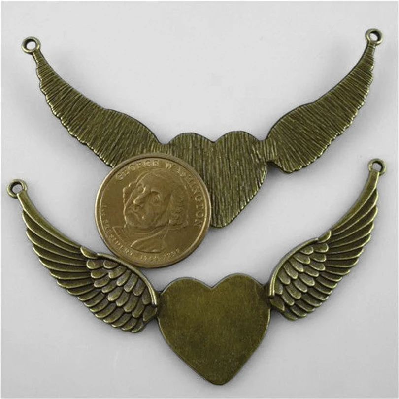 Бусины в форме сердца со словом прелести разъем старинное серебро бронза Цвет Love