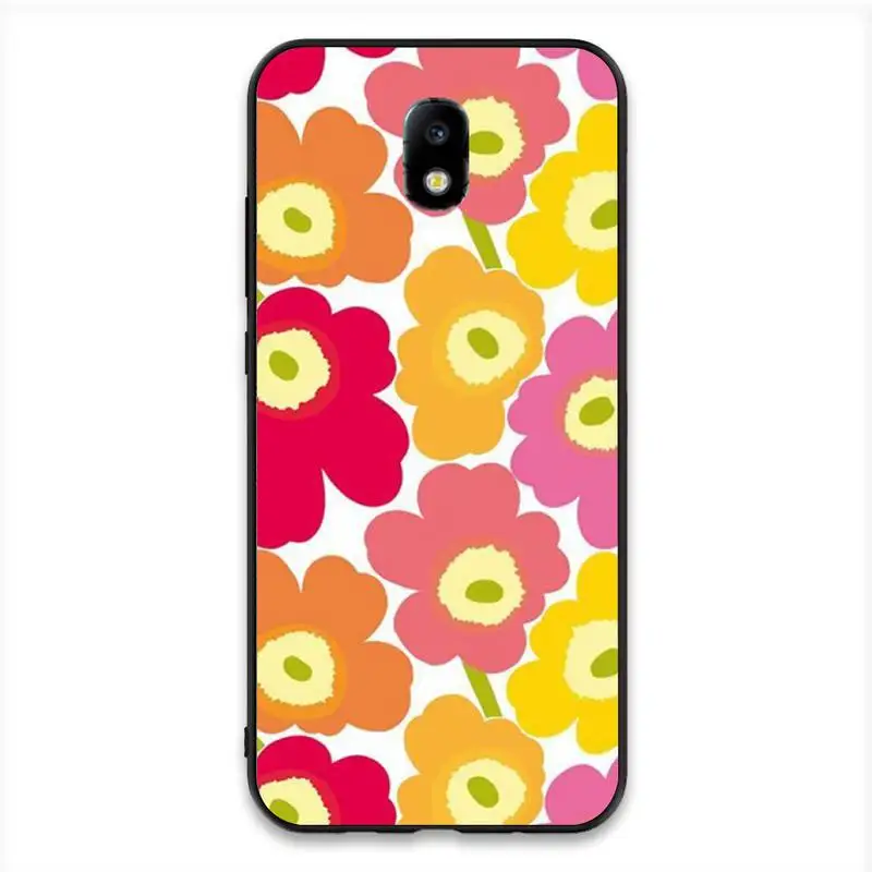 

YNDFCNB Marimekko Pink Flower Phone Case For Samsung J7 J8 J6 J4Plus J5 J7Prime J2 J5Prime M10 M20 M30