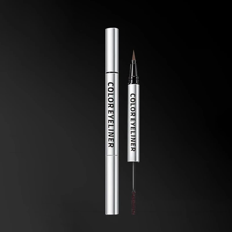 2 в 1 жидкая подводка для глаз и шелковая тушь ресниц водоСТОЙКАЯ потовая