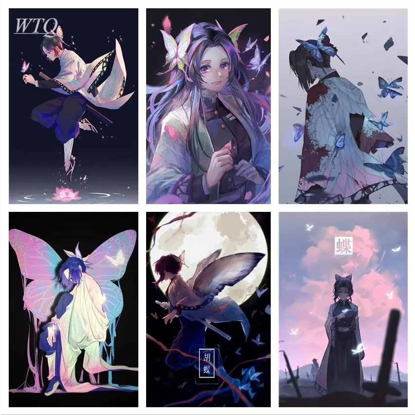 

Butterfly Ninja Anime Posters Demon Slayer Poster Wall Decor Wall Poster Canvas Painting Wall Art Picture Room Decor Home Decor