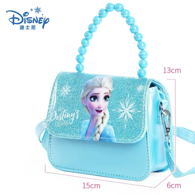 

Новая модная детская сумка-мессенджер Disney «Холодное сердце», Детская сумка с жемчужной цепочкой для девочек, мультяшный Микки и Минни, мале...