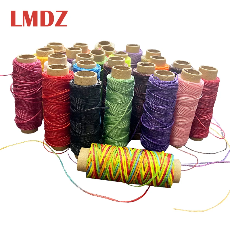 LMDZ прочная вощеная нить 50 м 1 мм шнур для ручного шитья DIY инструмент рукоделия