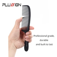 plussign cutting styling comb anti static and heat resistant tail comb for back combing fine and wide tooth hair barber comb