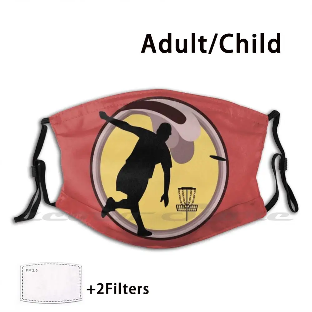 

Disc Golf Mask Adult Child Washable Pm2.5 Filter Logo Creativity Disc Golf Disc Golf Golf Sports Discgolf Frolf