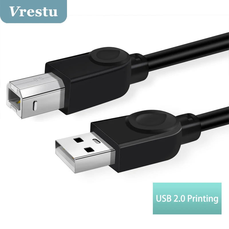 

Hot Sale USB Printer Cable USB2.0 Type A Male Digital Camera Line for Canon Epson HP Color Label Print Multifunctional Printing