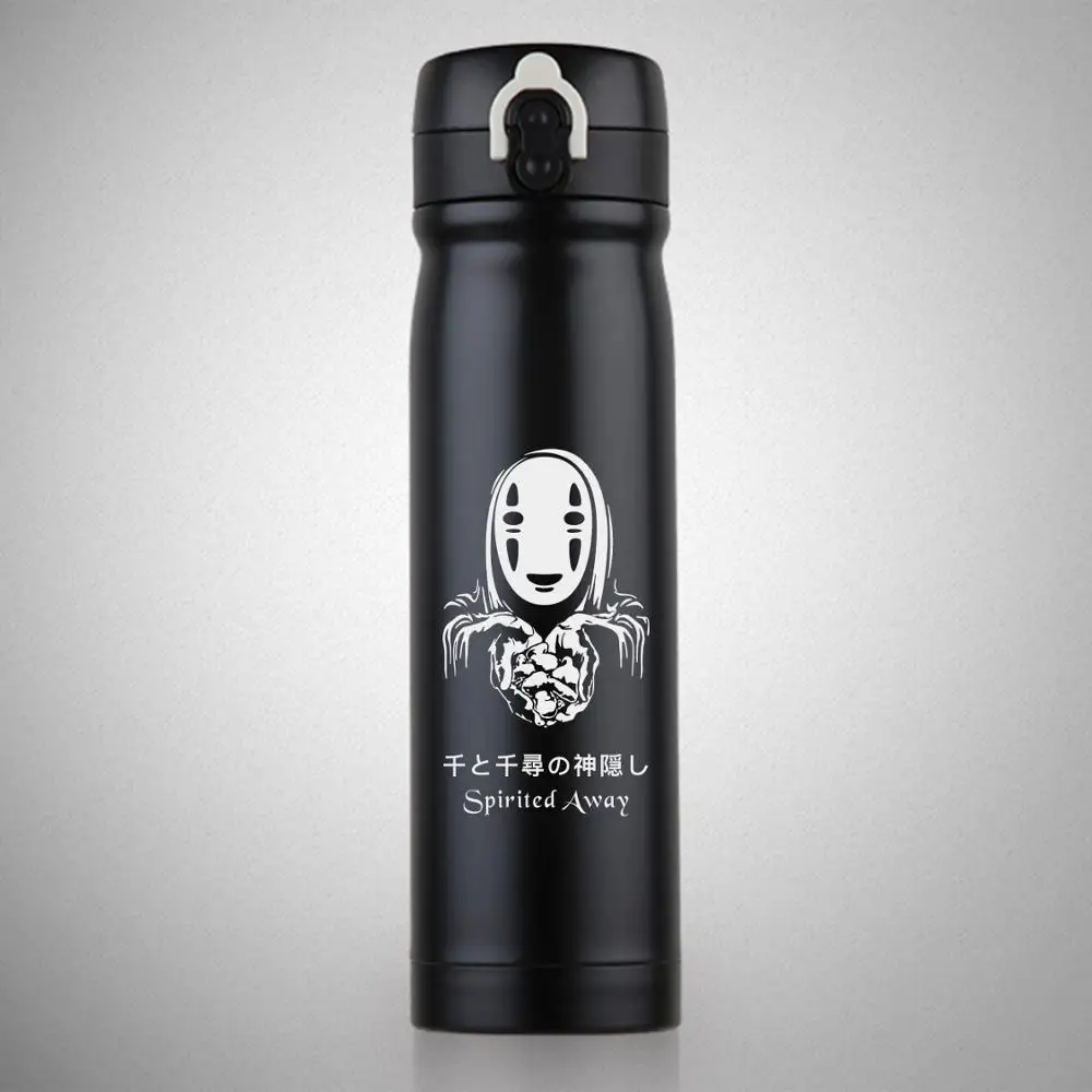 500 мл однотонный термос из нержавеющей стали Totoro Spirited Away чашка с креативным
