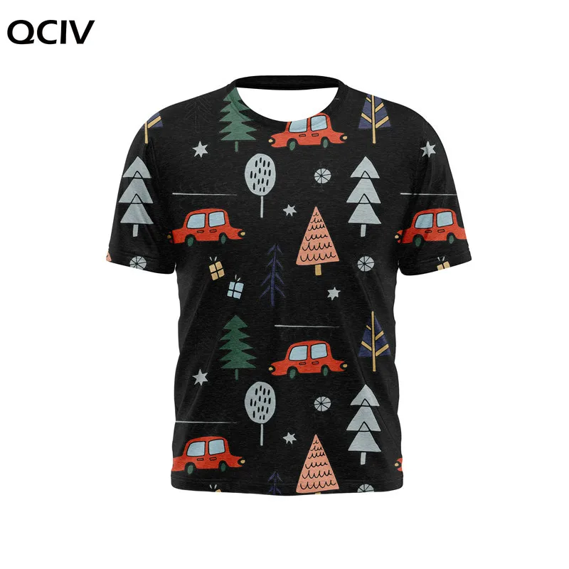 

New Funny T-shirt Men Christmas T-shirt 3d Snowman Print Party T-shirt Print Short Sleeve