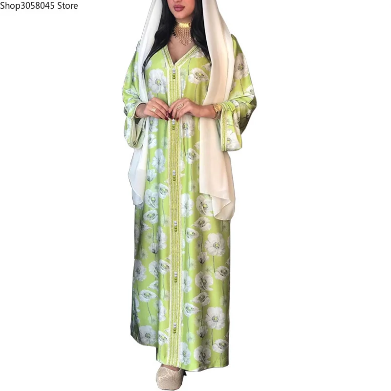 

Кафтан Абаи Дубай, Турция мусульманский хиджаб длинное платье Ислам в африканском стиле платья Абаи s для женщин халат кафтан Maroc Djellaba Femme