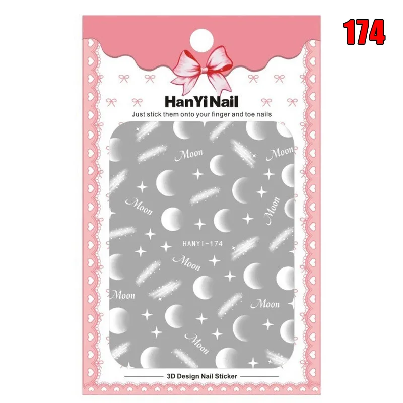 1 лист стикер для дизайна ногтей 3D цветок водная наклейка слайдер обертывания