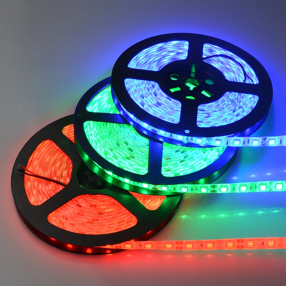 Светодиодная лента 5050 5630 2835 RGB освещения 12 В 5 м гибкая домашняя кухонная