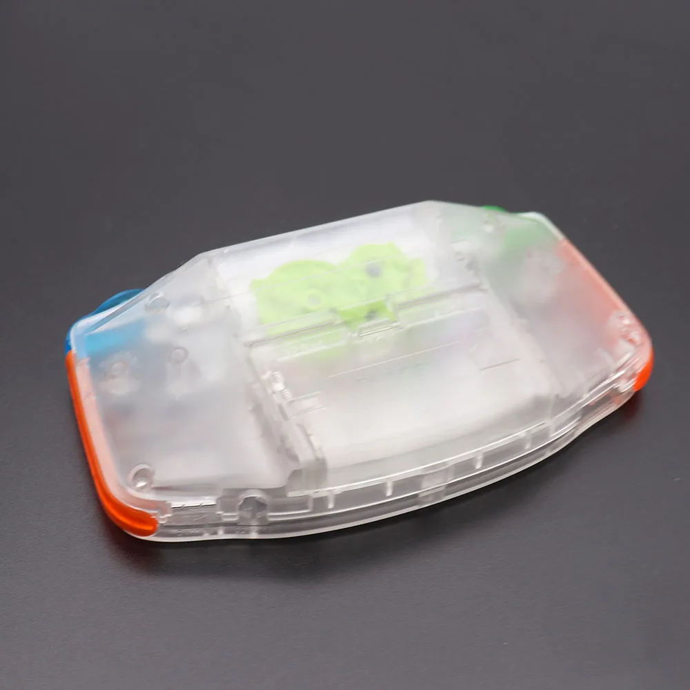 Прозрачный корпус для Gameboy Advance GBA Сменный Чехол со стеклянным экраном и цветными