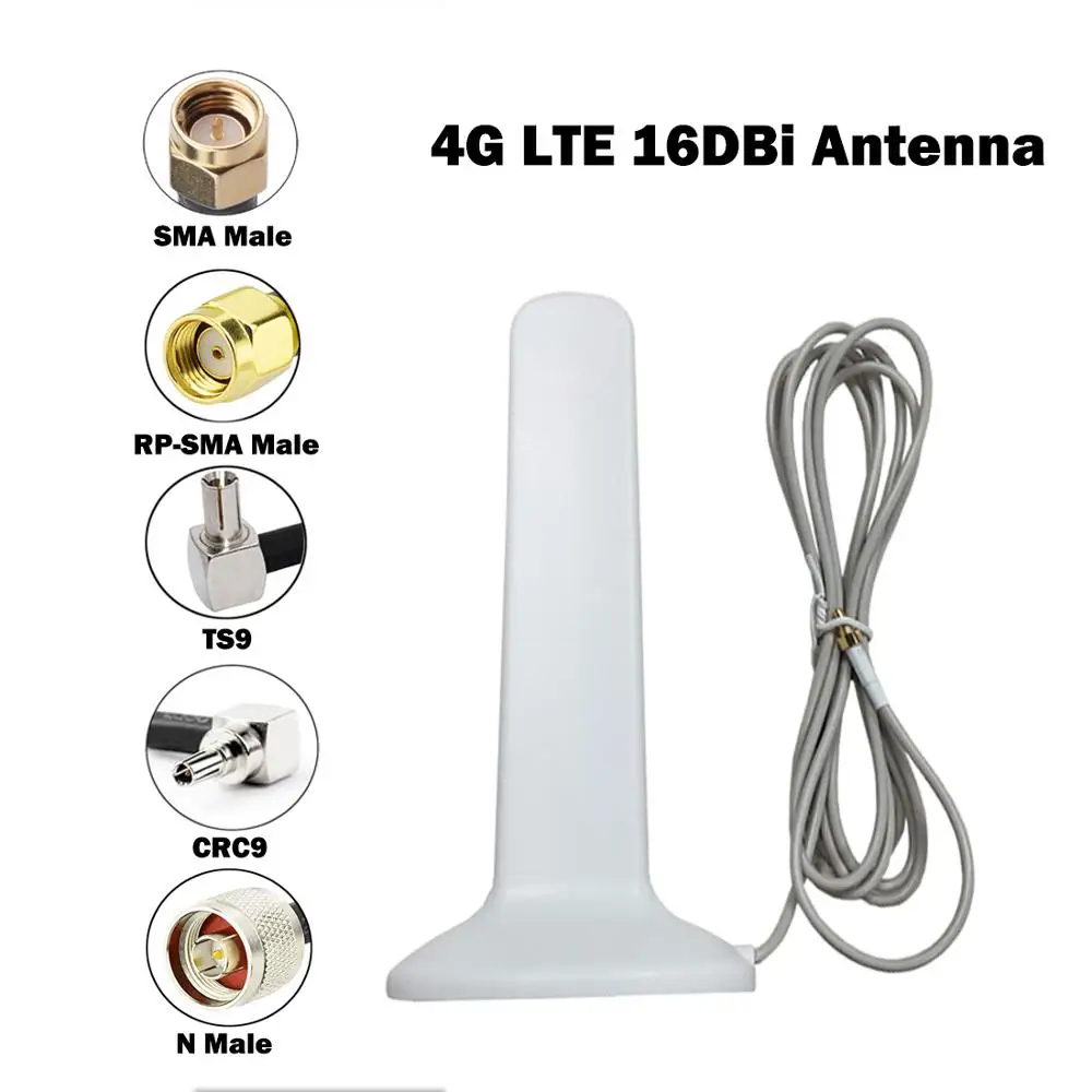 Антенна с разъемом SMA/RPSMA/TS9/CRC9/N для модема маршрутизатора E5776 E589 E392 E368 E586E E398 E587