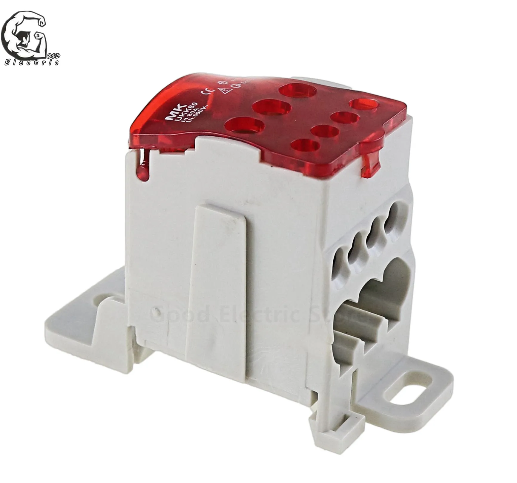 1 шт. UKK80A UKK125A UKK160A UKK250A UKK400A UKK500A Соединительный клеммный блок 1 во многих из din-рейку распределительная коробка ukk-80a