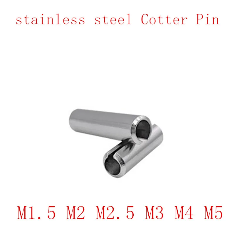 

10-50pcs M1.5 M2 M2.5 M3 M4 M5 GB879 Spring-Type Straight Pins 304 Stainless Steel Spring Elastic Cylindrical Cotter Pin Dowel
