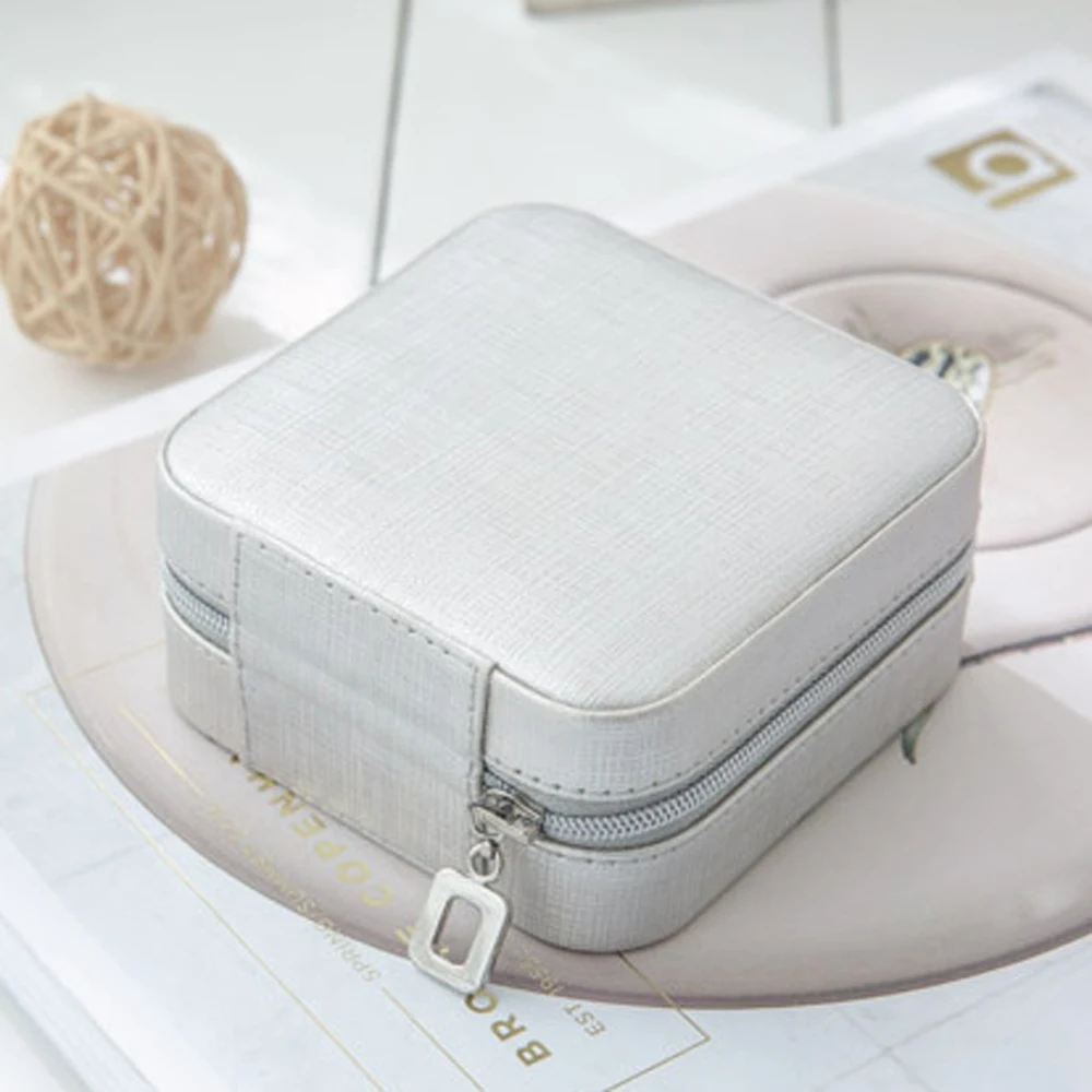 Шкатулка для ювелирных изделий из полиуретана портативный органайзер хранения