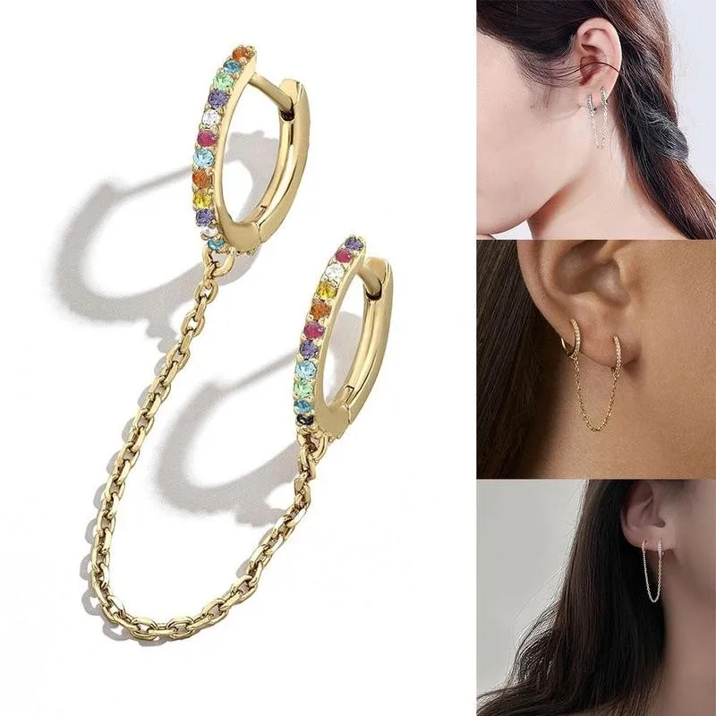 Модные Винтажные богемные серьги-кольца для пирсинга с двумя отверстиями ушей