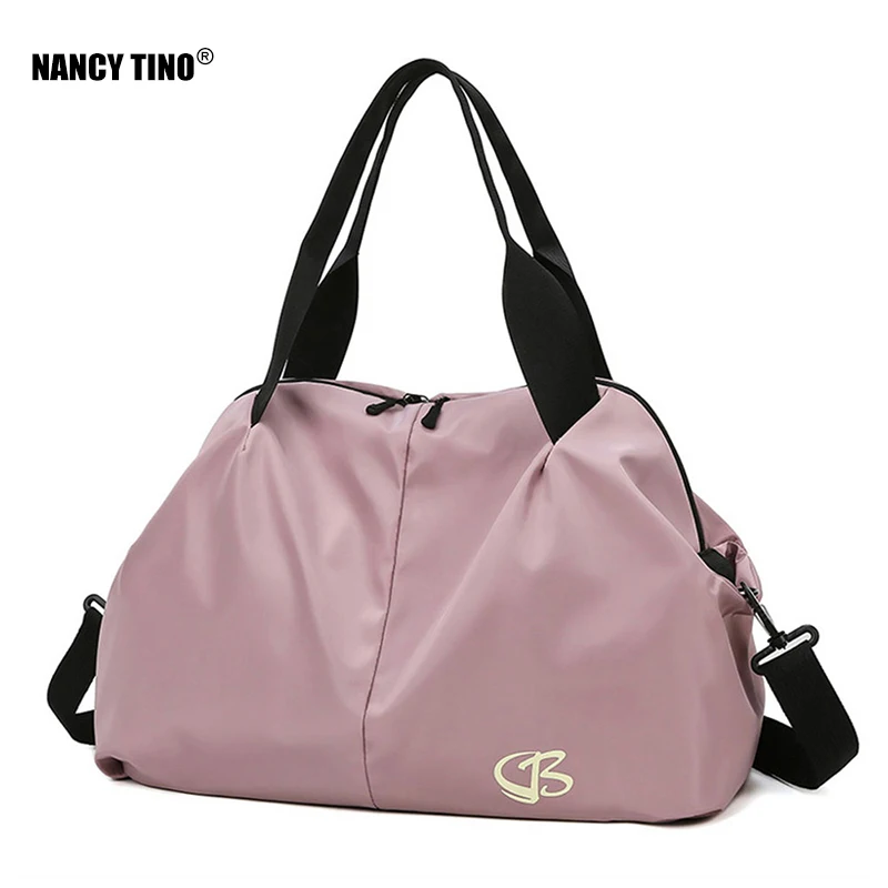 

NANCY TINO Women Large Capacity Gym Bag Waterproof Swimming Yoga Sports Bags Multifunction Hand Travel Duffle Weekend Package