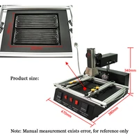 LY-M770 BGA Rework station 2 zones manual operation 1900W bga reballing station