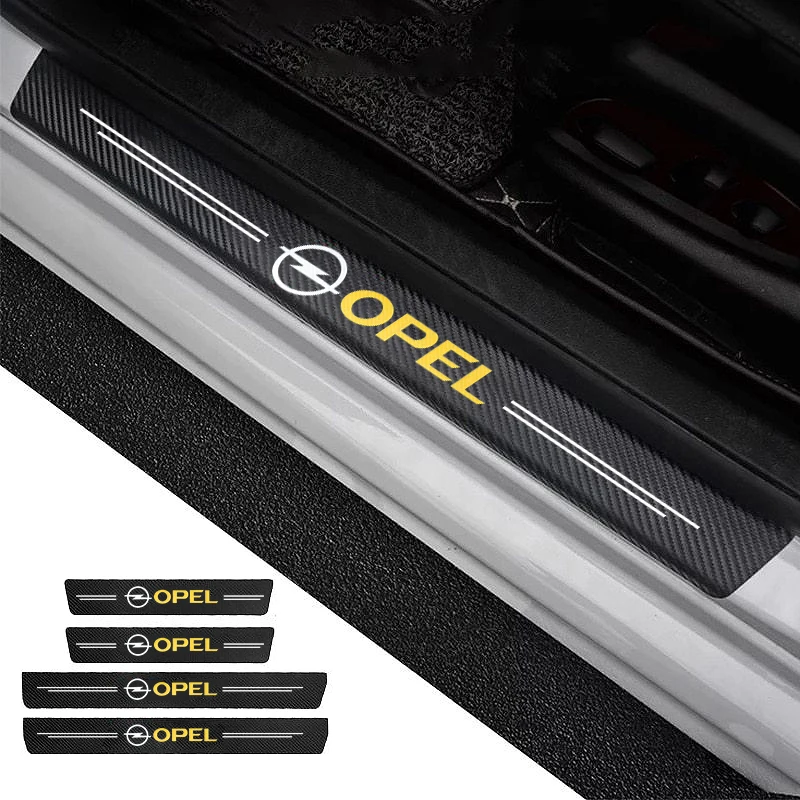 Защитная Наклейка на порог автомобиля наклейка для Opel Astra G Vectra Zafira GT E Flex