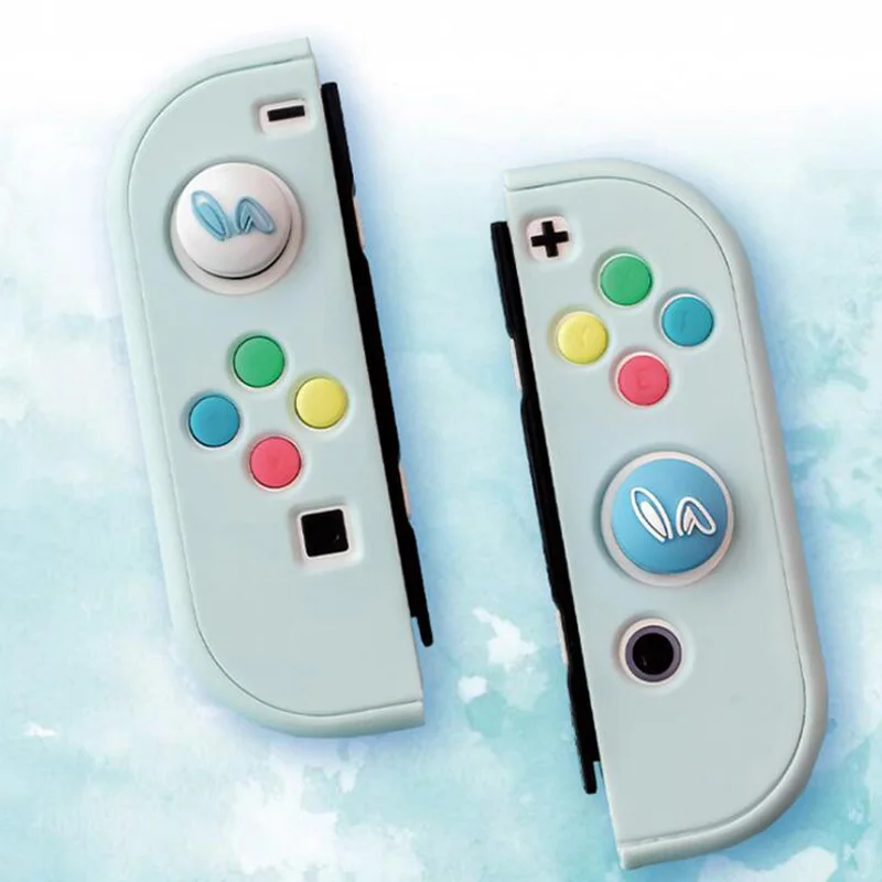 Милый розовый цветок Сакура рукоятка для большого пальца крышка джойстика Nintendo