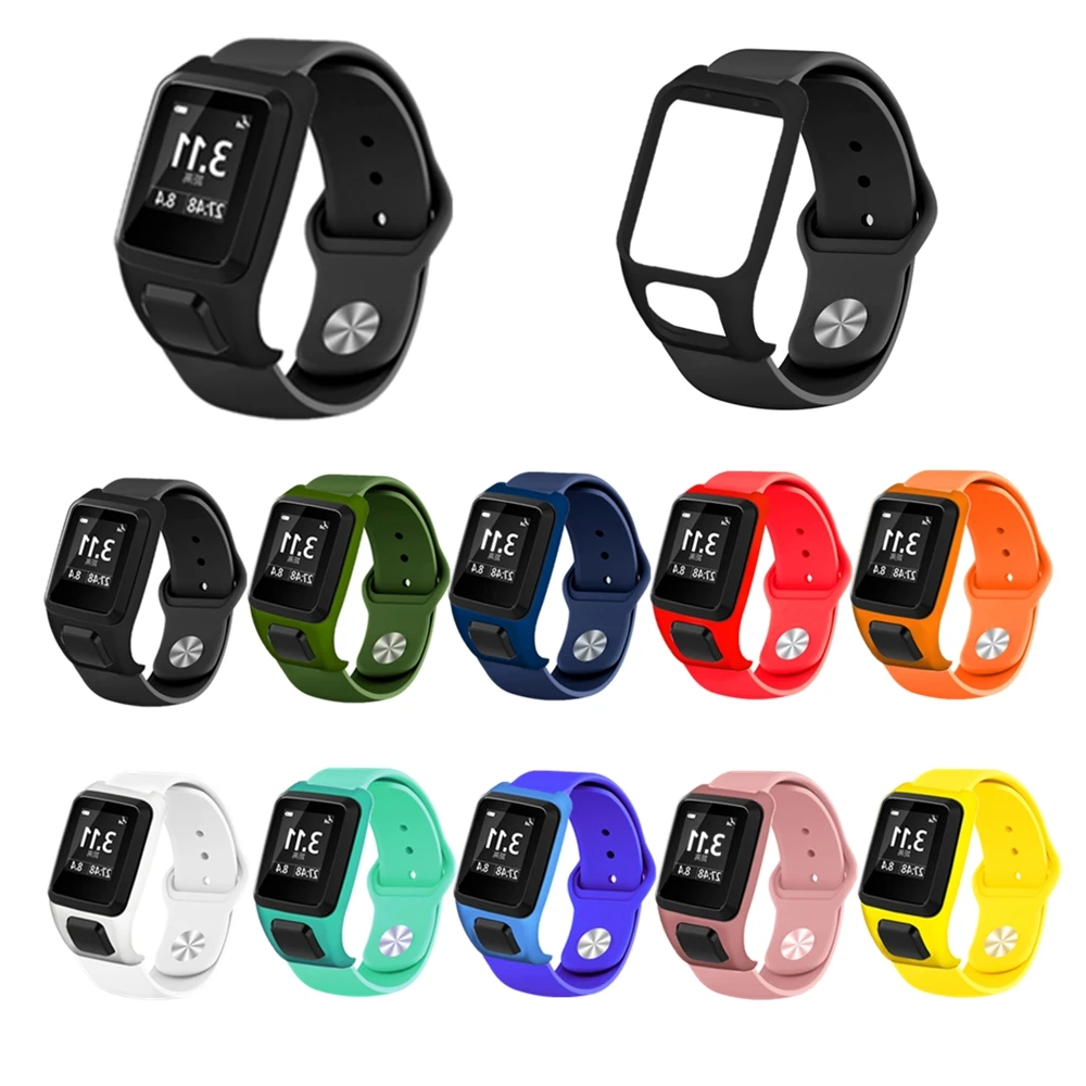 Для TOMTOM Runner3/2 Adventurer ремешок на запястье мягкий силиконовый браслет Смарт-часы с