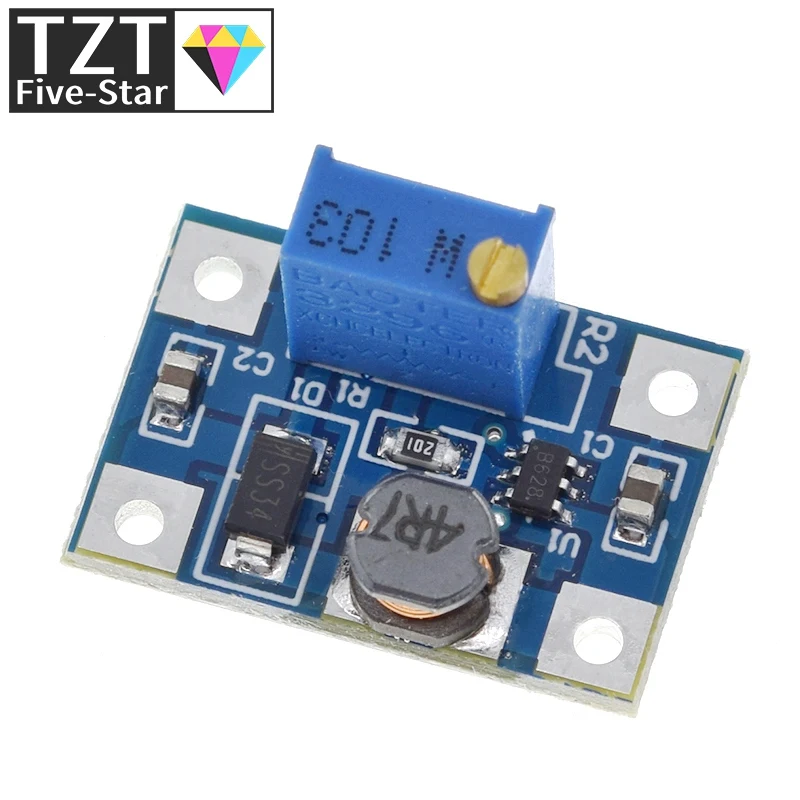 TZT 2-24V to 2-28V 2A DC-DC SX1308 Step-UP Adjustable Power Module Step Up Boost Converter for DIY Kit | Электронные компоненты