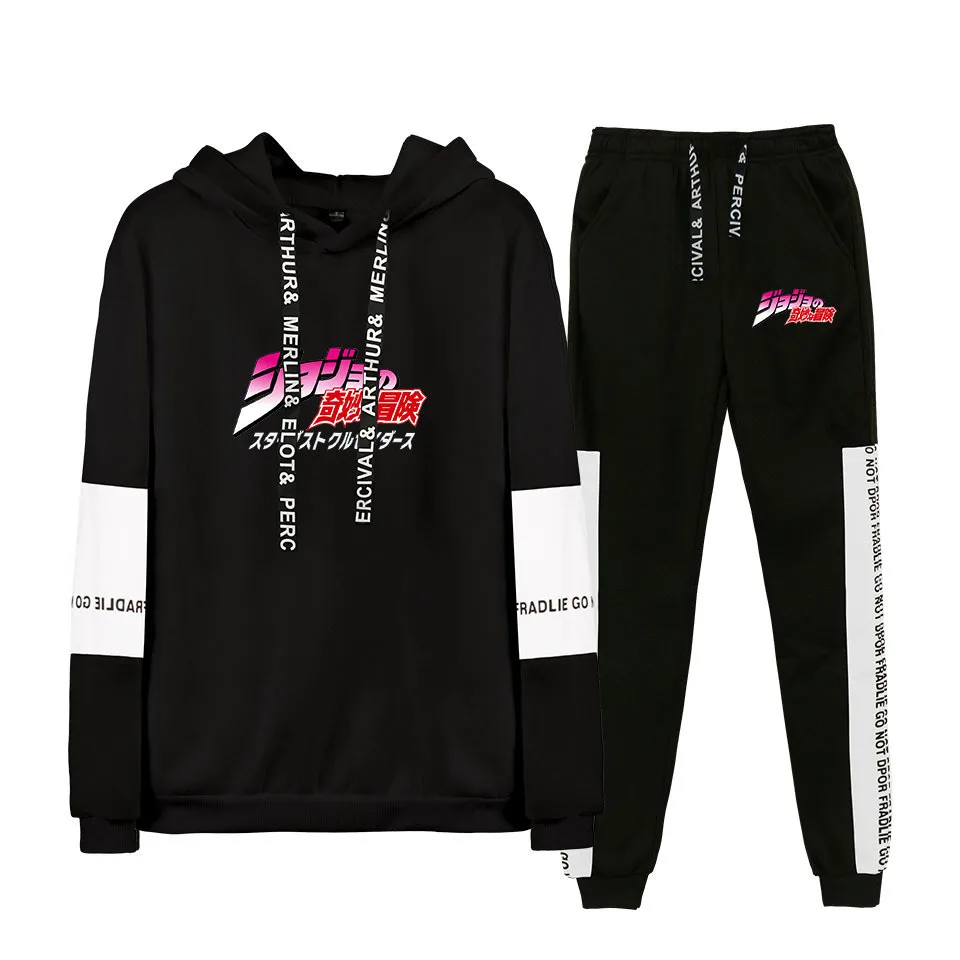 Спортивный костюм с капюшоном и брюками в стиле аниме|Костюмы аниме| |