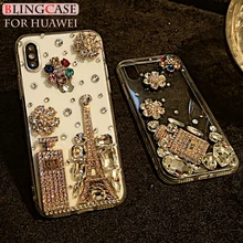 Чехол со стразами для HuaWei Nova 7 8 Pro 3 3i 5 6 SE Y6 Y7 Y9 Prime 2018 2019 Enjoy 10