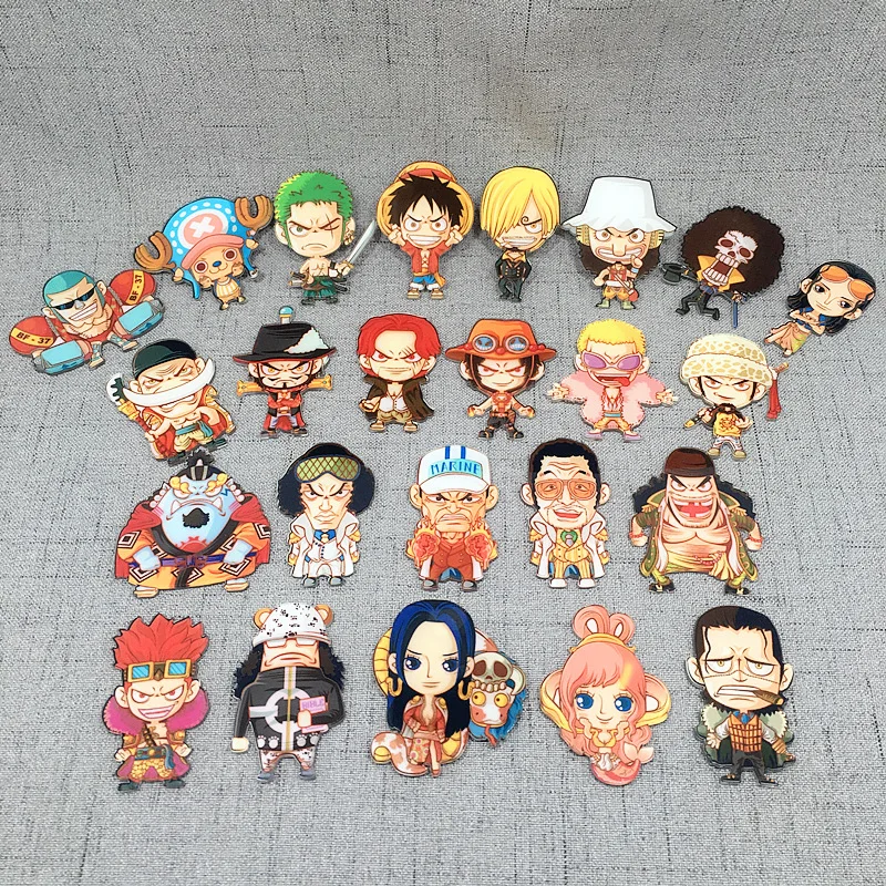 

One piece Q style anime action figure prefect quality acrylic fridge magnets classic toys for children home decoration
