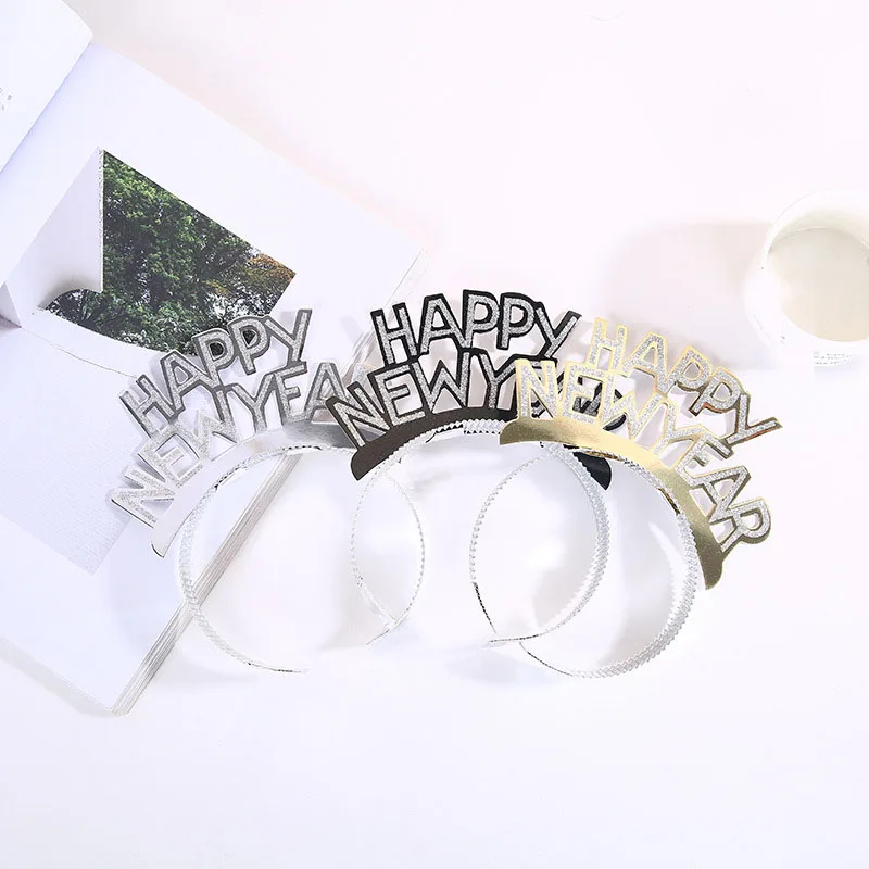 Новогодние вечерние товары 2020 бумажная повязка на голову аксессуары для волос