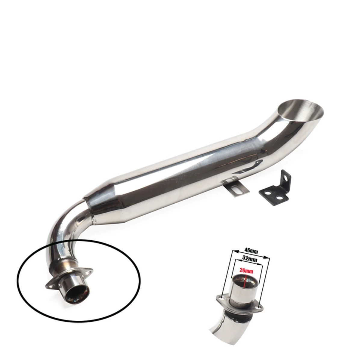 

Motorcycle Stainless Steel Exhaust Muffler For Honda Z50 Bike Mini Trail 50
