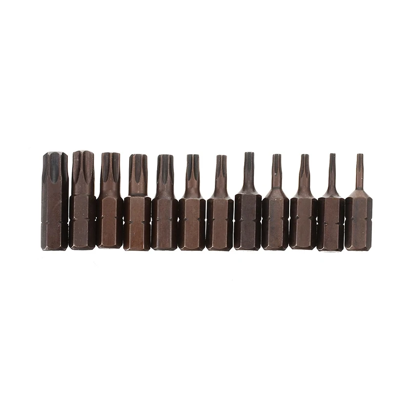 12 шт./компл. 1/4 ''Магнитная отвертка Torx T6 T40 набор инструментов для ремонта