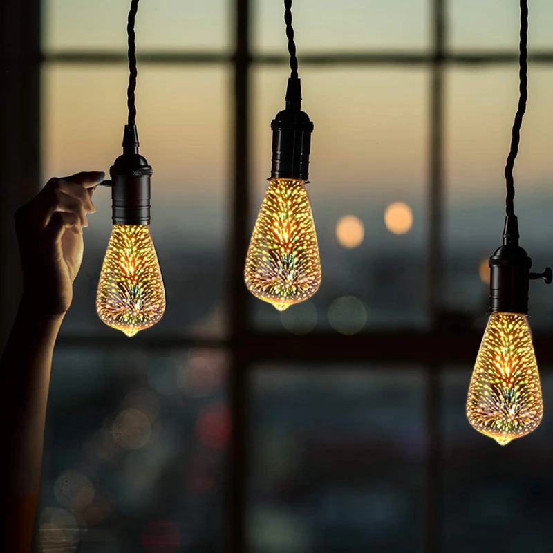 

Colorful 3D Glass Pyrotechnic Led Pacifier Bulb Constant Current 85-265V E27