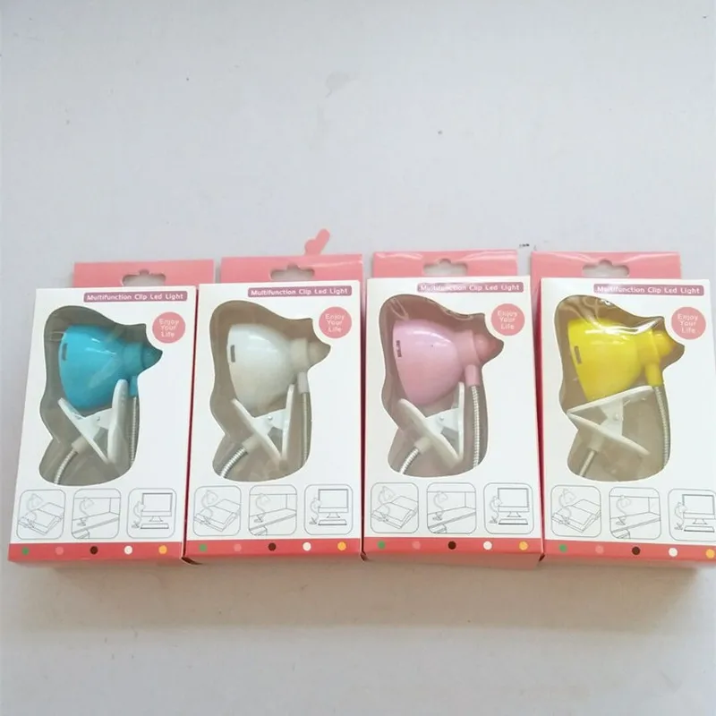 1 шт. Регулируемый прищепкой Ночной светильник мягкий эффект ing лампа для чтения