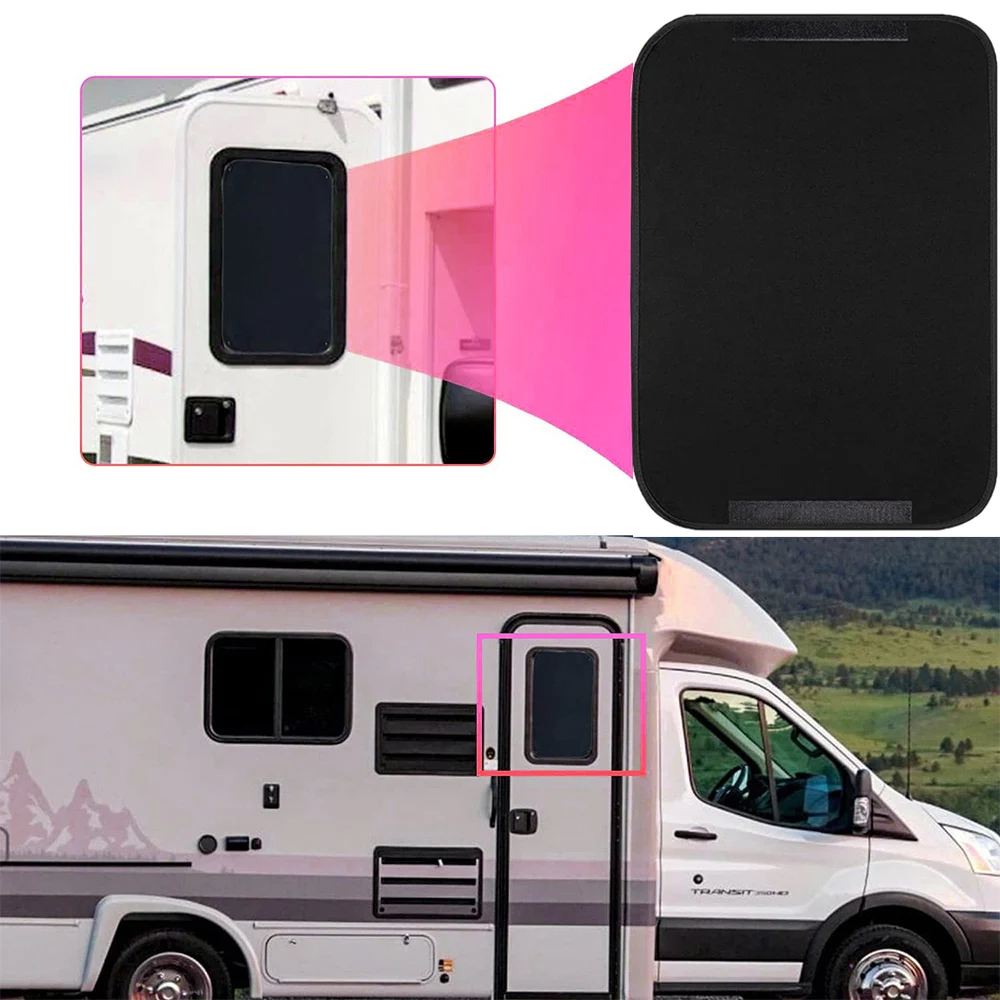 

RV Door Window Shade Cover Camper Sunshade Privacy Screen Window Cover Travel Trailer Motorhome Sun Shade Accessories 24x16Inch