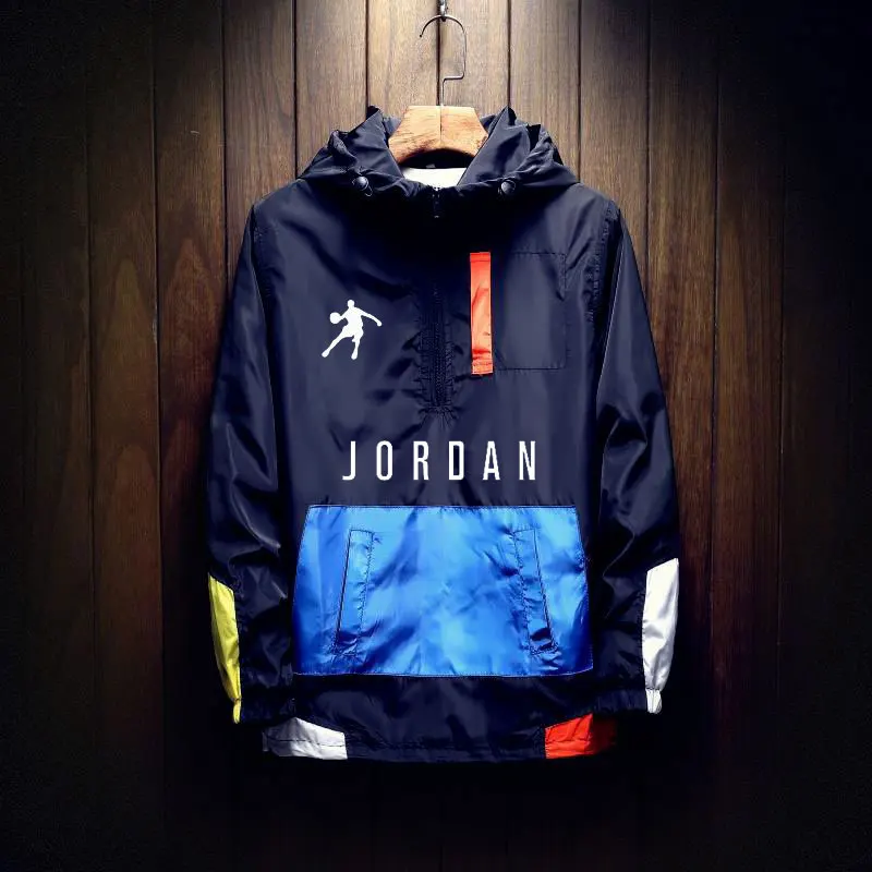 

Windbreaker jacket men 2021 spring and summer new fashion jacket men street windbreaker hoodie zipper thin jacket men M-7XL