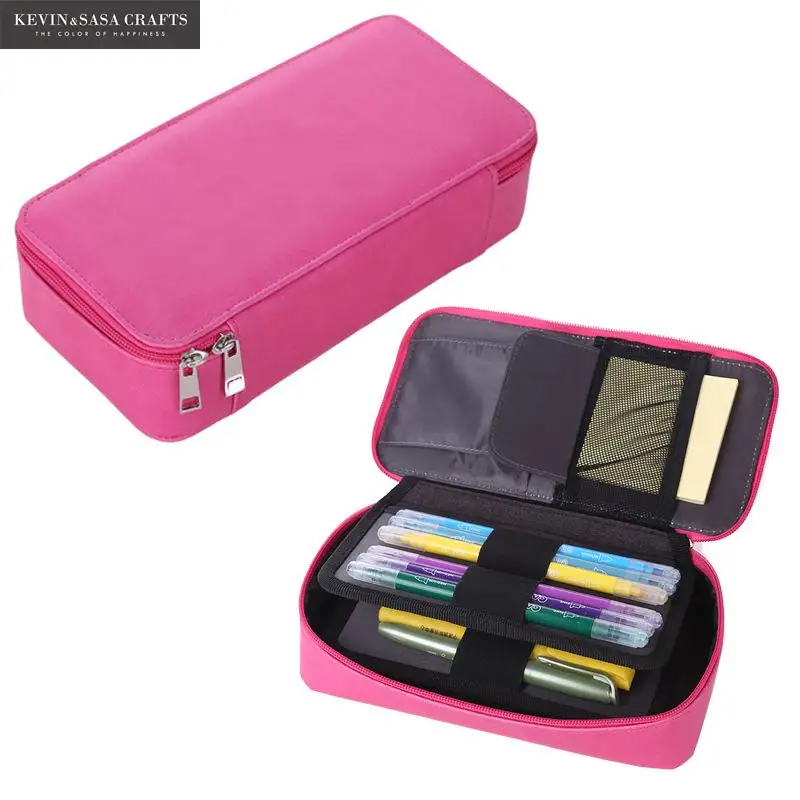 Супер чехол для карандашей Kawaii Большой Вместительный из искусственной кожи